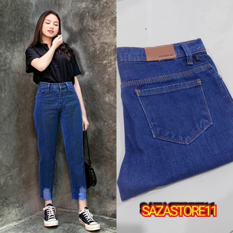 RA_BF JEANS RIPPED/SOBEK LASER