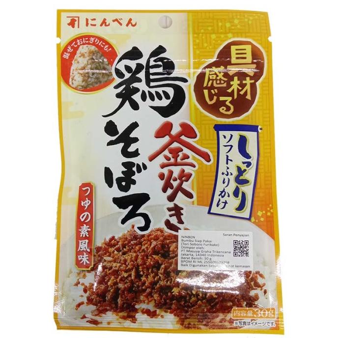 

(:(:(:(] NINBEN TORI SOBORO FURIKAKE (ABON AYAM) B232 30 G