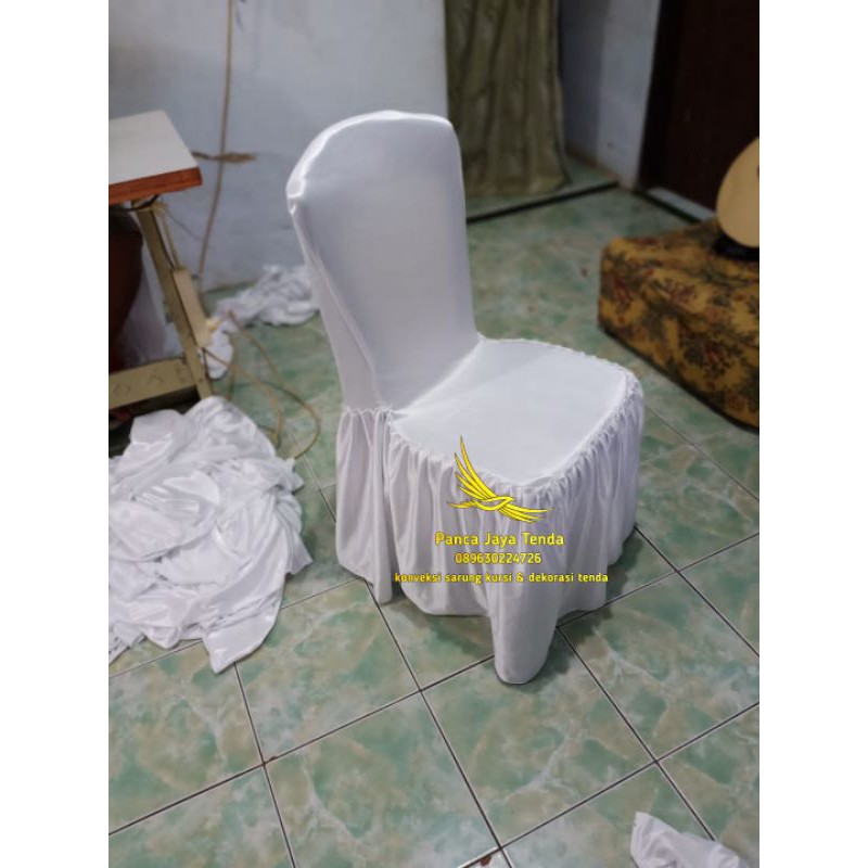 sarung kursi napolly 209 putih polos