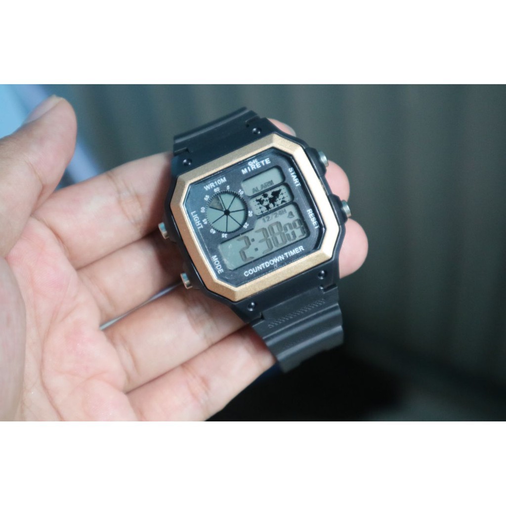 JAM TANGAN DIGITAL MODEL CASIO AE 1200 HITAM A