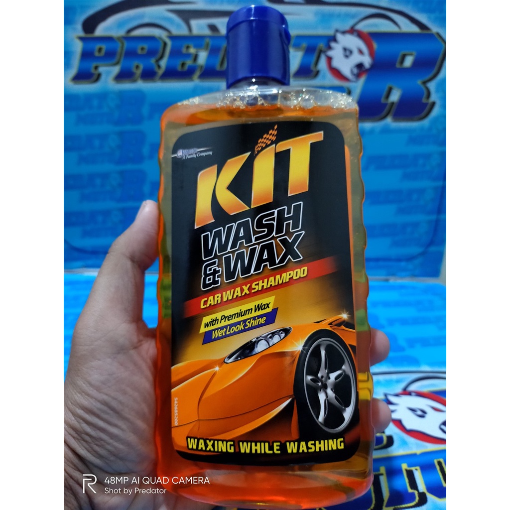 SHAMPOO MOBIL PREMIUM WAX KIT CAR WASH AND WAX MELINDUNGI CAT MOBIL