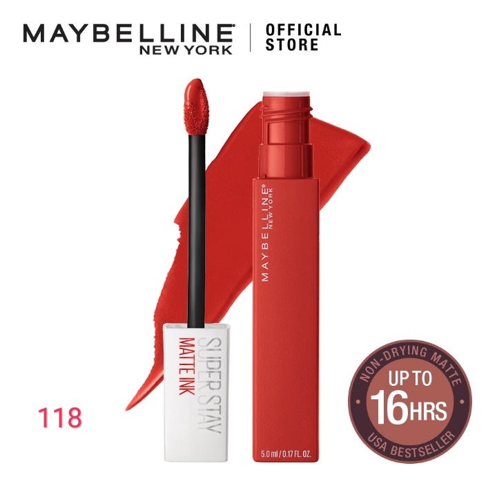 ORI 100% Maybelline Superstay Matte Ink Liquid Matte Lipstick Make Up Tahan Lama Hingga 24 Jam lipstik lipstick maybelin maybeline lipten maybeline my beline supertstay lipstik maybelline ori tahan lama lip matte maybelline original 220 Ambitios 385-118 Dancer