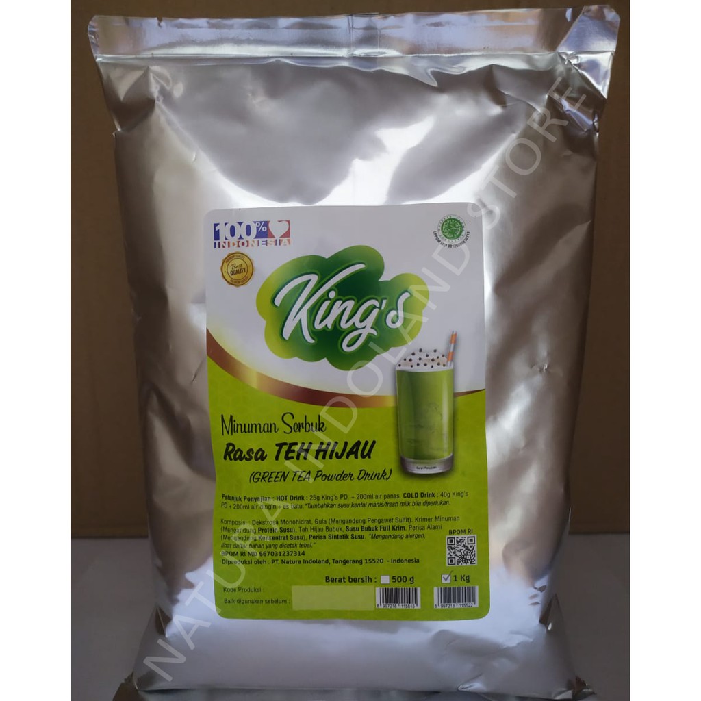 

KING'S Powder Drink 1 Kg : Rasa GREEN TEA
