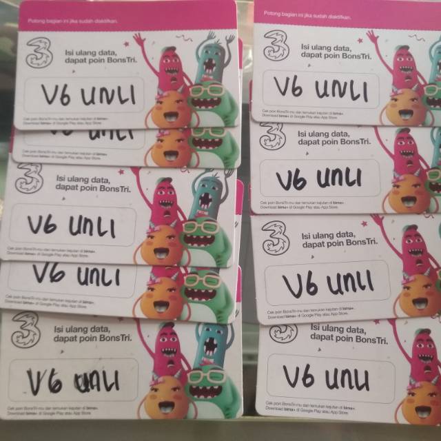 Voucher Tri Unlimited All Apps 30 Hari