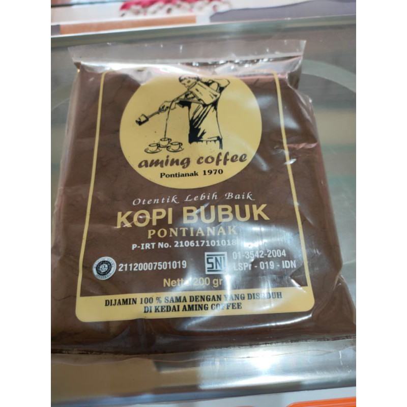 

Kopi bubuk Aming Pontianak, 200gr/Aming coffee/Kopi Pontianak