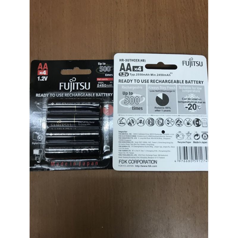 Baterai Cas Fujitsu 2450 mAh AA Black Batre Cas AA Fujitsu 2450Mah Bp4