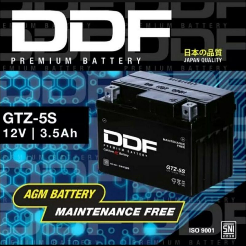 AKI MOTOR AKI MURAH BERKUALITAS DDF GTZ 5S