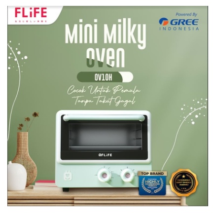 Oven Listrik Mini Milky Flife OV-10H By Powered GREE INDONESIA