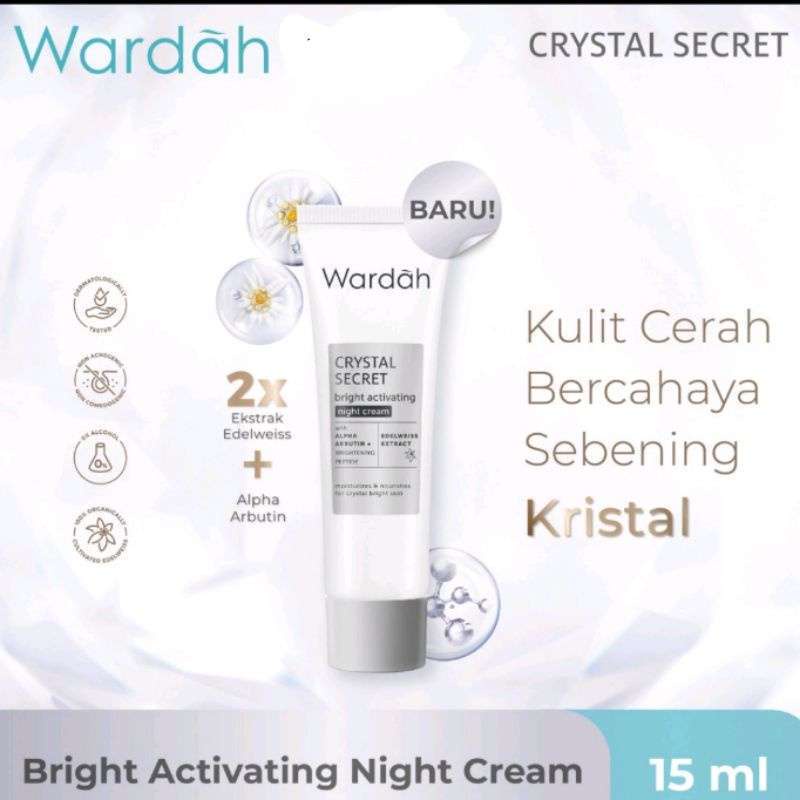 WARDAH CRYSTAL SECRET NIGHT CREAM - 15ml