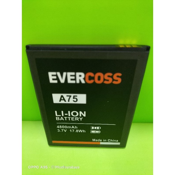 Baterai battery batrai batre Evercoss A75 Evercoss A75A original