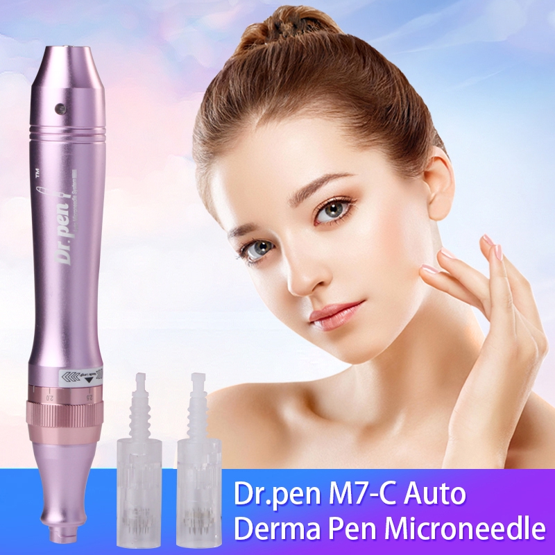 Original100% Dr pen M7 pink Bb glow, Sulam Alis, Sulam Bibir MTS Acne Scar Bopeng Mym Dr.pen