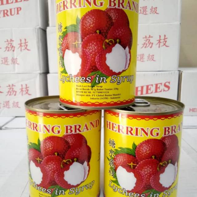 

Lychee in syrup/ buah leci kaleng