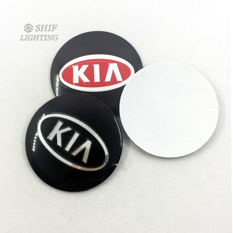 Stiker Emblem Logo Kia 4x56mm Untuk Velg Hub Mobil Kia