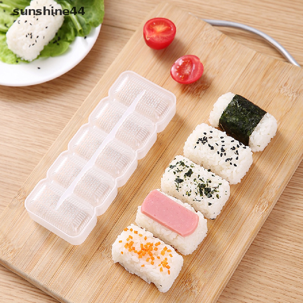 Sunshine 5Pcs / set Cetakan Sushi / Nigiri / Rice Ball DIY Anti Lengket