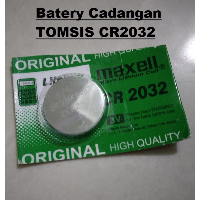 Batery Baterai Kancing CR 2032 untuk  TOMSIS, KALKULATOR, KOMPUTER BIOS DLL