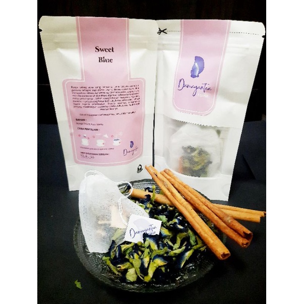 

Teh bunga telang+kayu manis/ Tisane blend celup