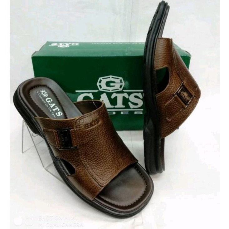 Sandal Kulit Pria Gats OR 611 Coklat