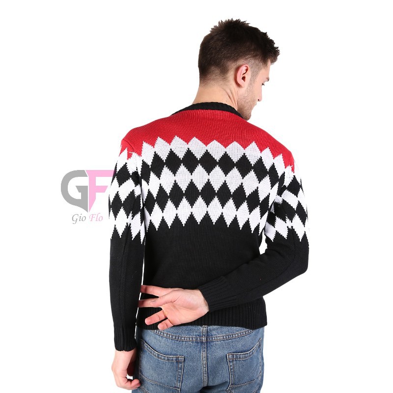 GIOFLO Baju Hangat Sweater Pria Lengan Panjang  Kombinasi Warna / SWE 647