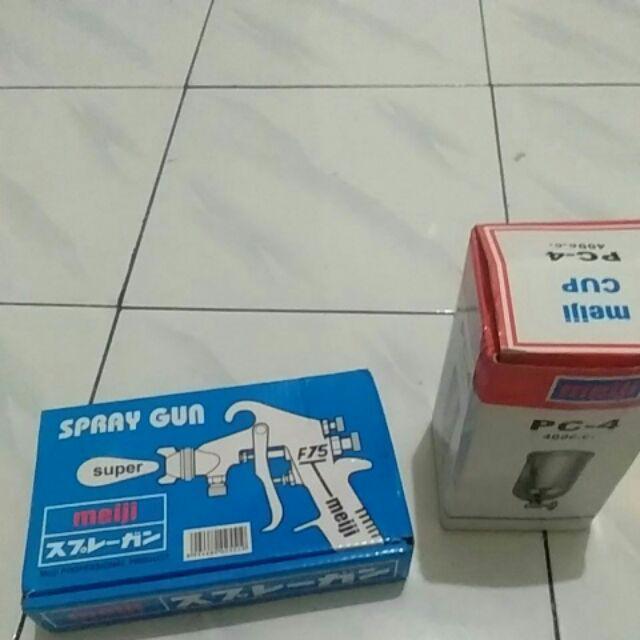 Meiji Pc 4 F75 Spray Gun Semprotan Angin Cat Meiji Tabung Atas Pc4 F75