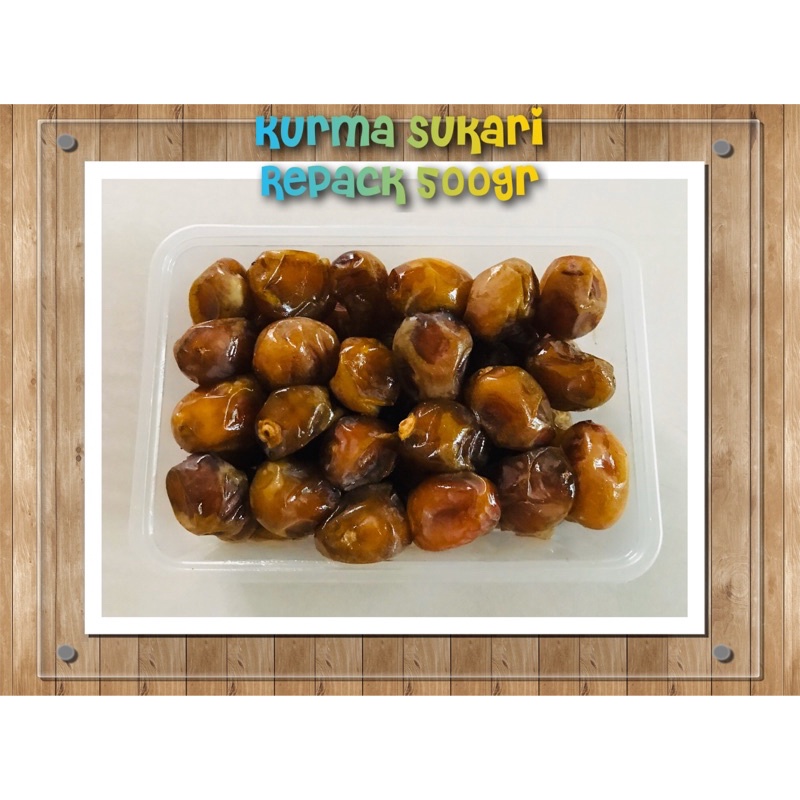 

Kurma Sukari 500gr - Repack Sukkari 500gr