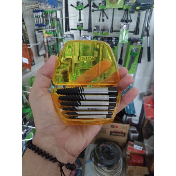 Pencabut Baut Putus | Screw Extractor Set Tekiro