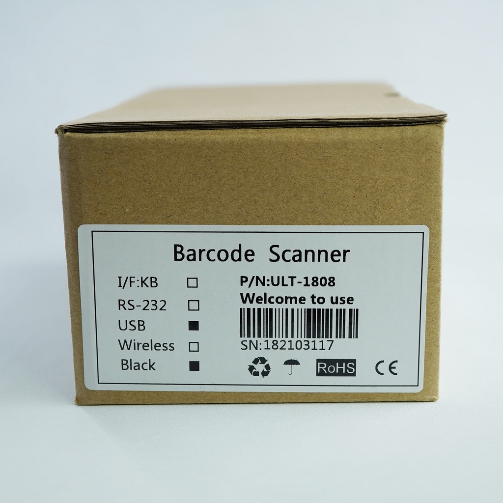 BARCODE SCANNER IWARE ULT 1808 ULT-1808 1D USB AUTOSCAN