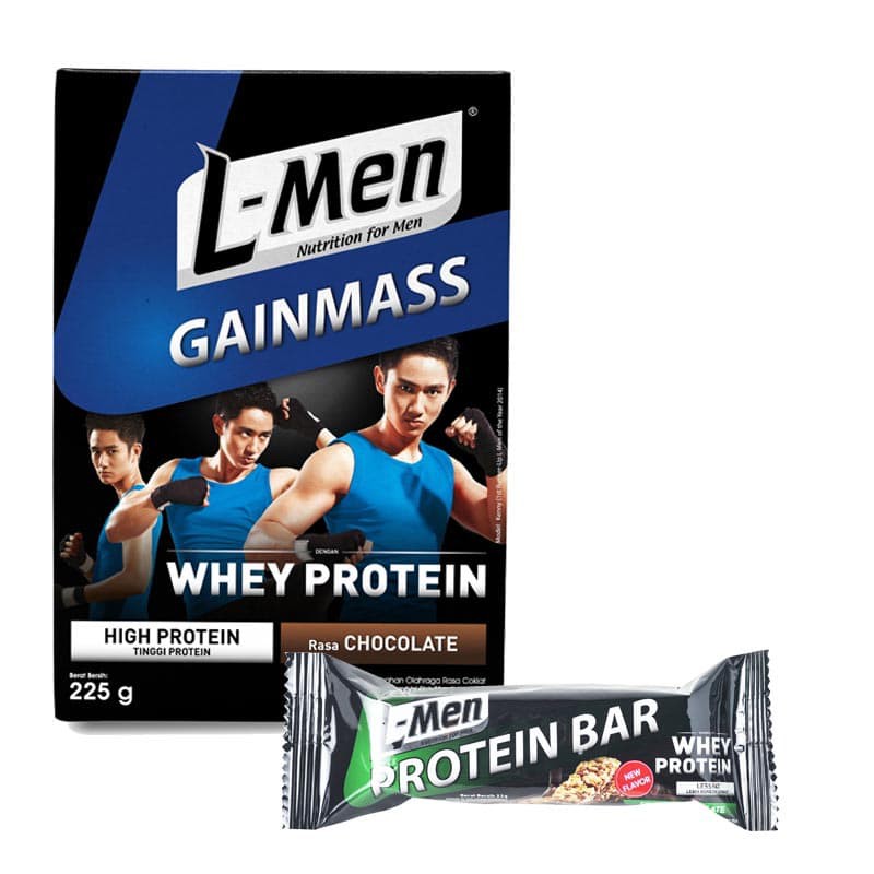 

PROMO L-MEN GAIN MASS CHOCOLATE 225GR + L-MEN CRUNCHY BAR CHOCOLATE (12 PCS) TERMURAH