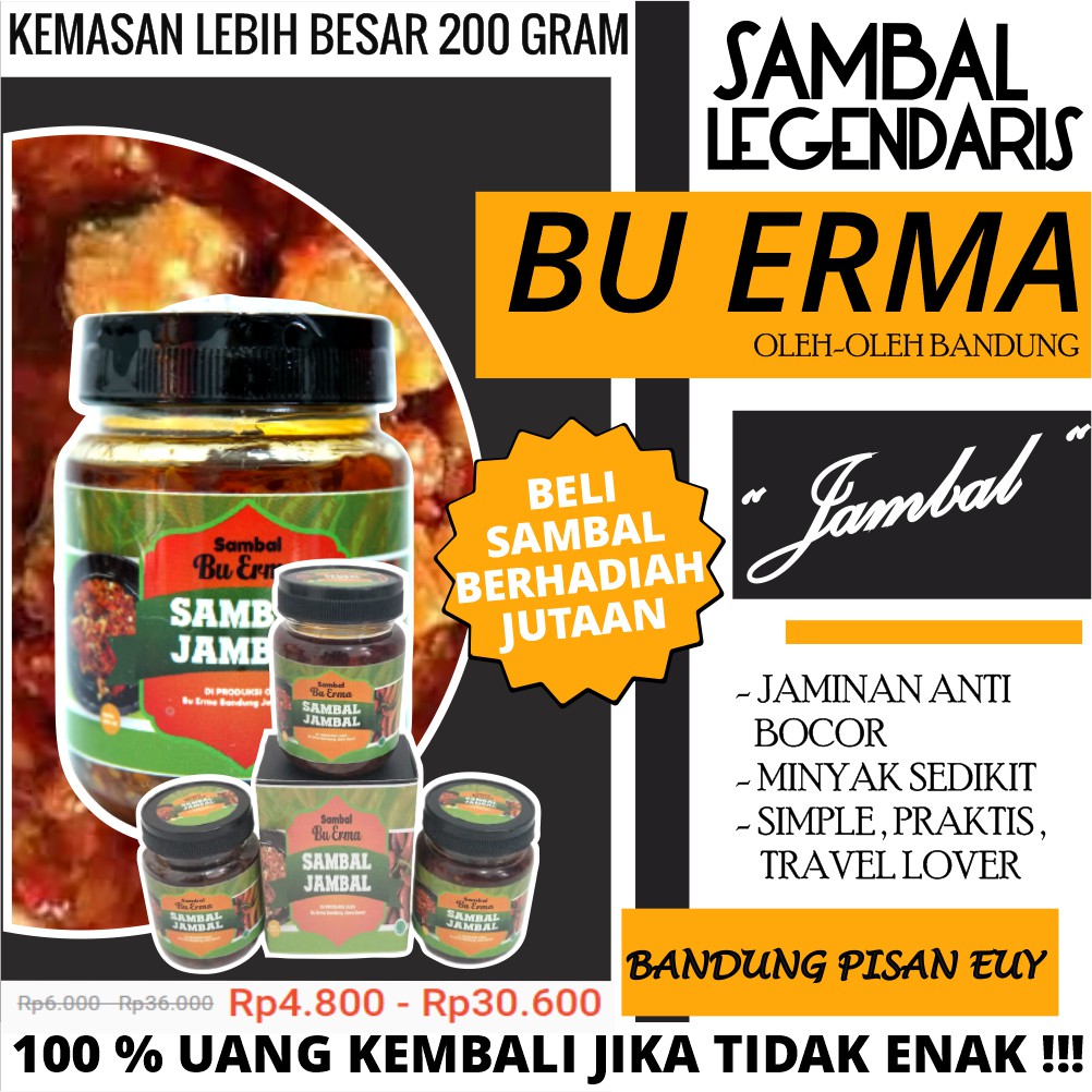 

Sambal Jambal Sambel Enak Pedas Promo Termurah JB