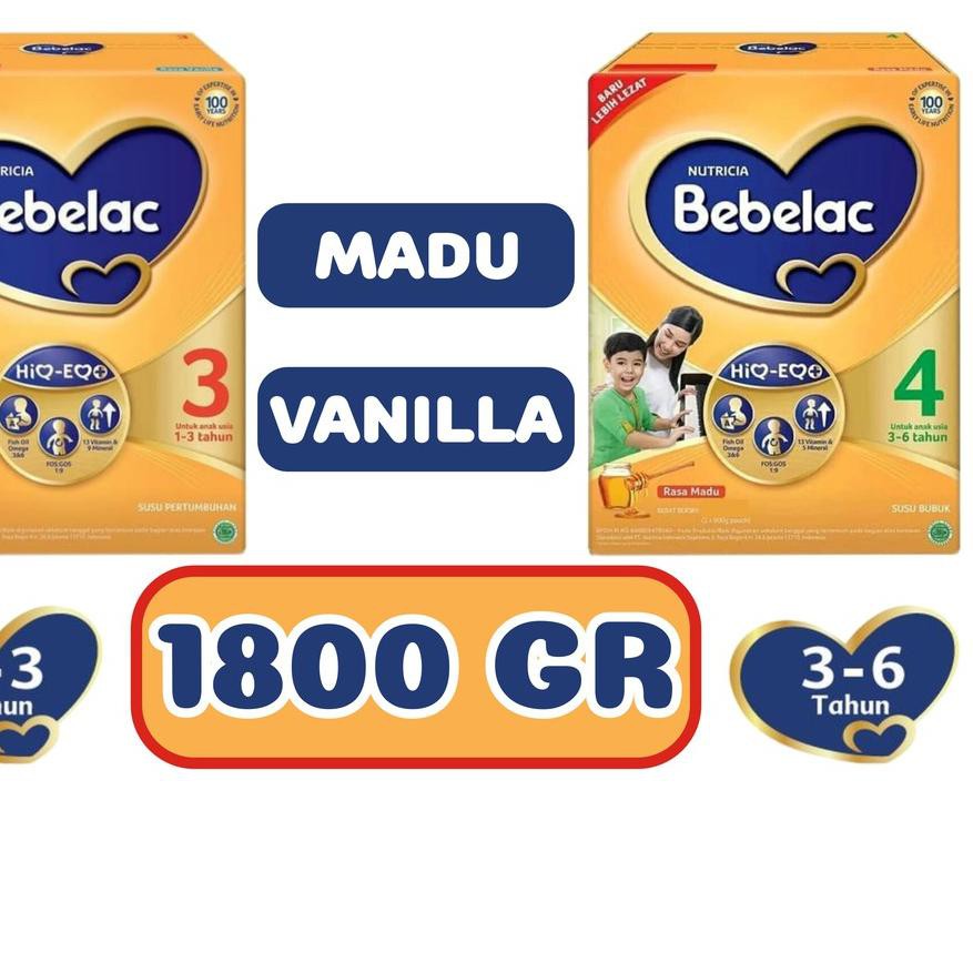 Bestseller Bebelac 3 4 1800 Gram Vanilla Madu Susu Pertumbuhan Hiq Eq Kode Produk 7 Shopee Indonesia