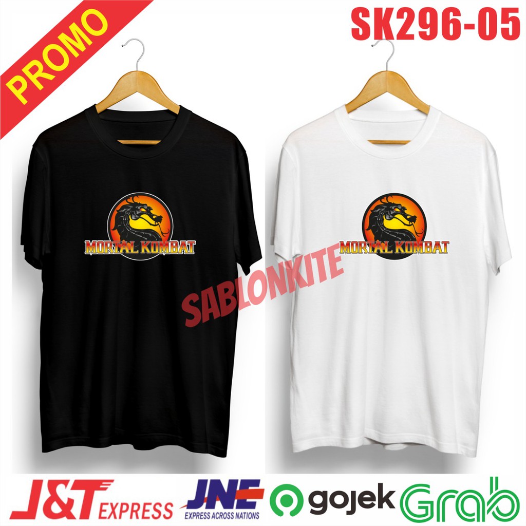 MURAH!!! KAOS BAJU MORTAL KOMBAT GAMEE SK296 BAHAN COMBED 30S