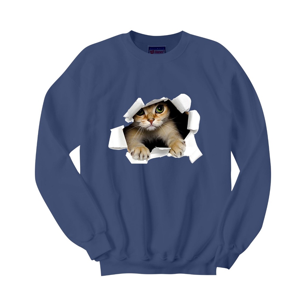 SWEATER CREWNECK CAT DOROTHY PRIA/WANITA FLEECE