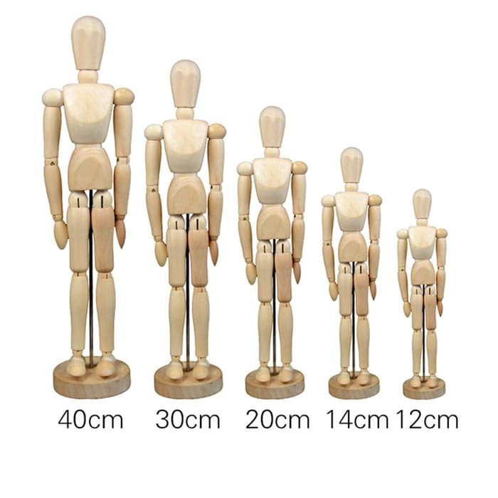 

Manekin Kayu 30 cm 12 inch (Male & Female)