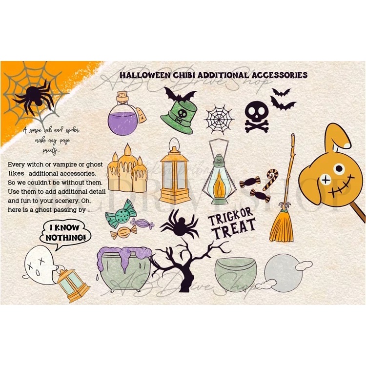 Procreate Brush - Halloween Procreate Stamp Brushes