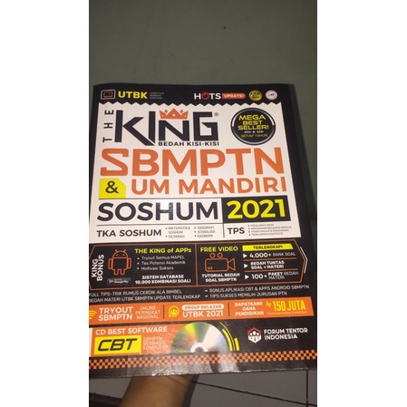 BUKU SBMPTN SOSHUM 2021 PRELOVED‼️THE KING SBMPTN BEDAH KISI-KISI SBMPTN DAN UM MANDIRI SOSHUM 2021