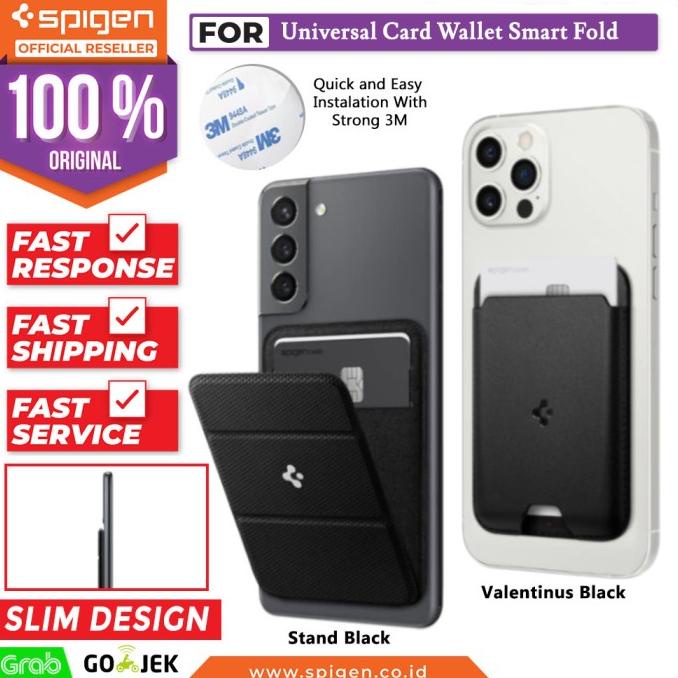 

BEST SALES CARD HOLDER STAND SPIGEN UNIVERSAL CARD WALLET SMART FOLD DOMPET KULIT SALE