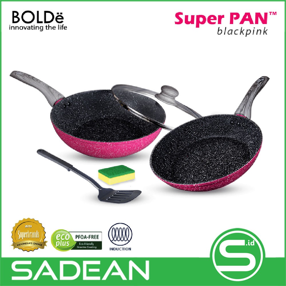 Super PAN Set Black Pink Granite Series BOLDe Original