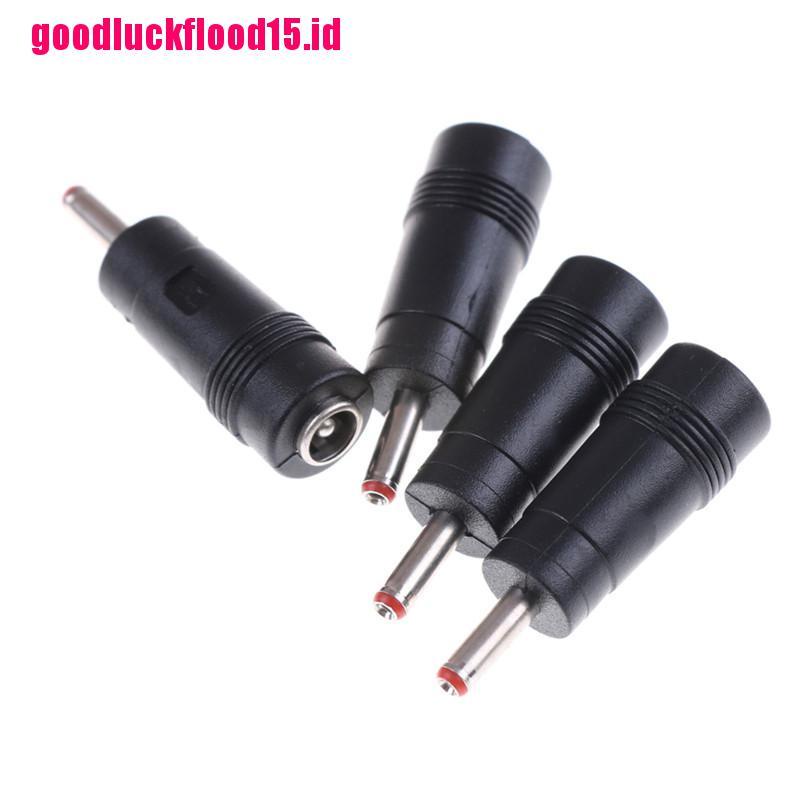 (LUCKID) 4pcs Adapter Power DC 3.5x1.35mm Male Ke 5.5x2.1mm Female