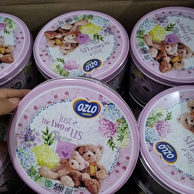 Ozlo Cookies 250gram/Biskuit Ozlo Kaleng/Ozlo Assorted Bear