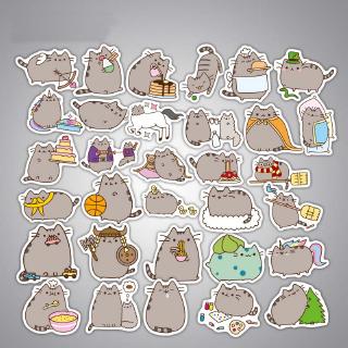 100Pcs Stiker Kartun Kucing  Lucu Anti Air Shopee Indonesia