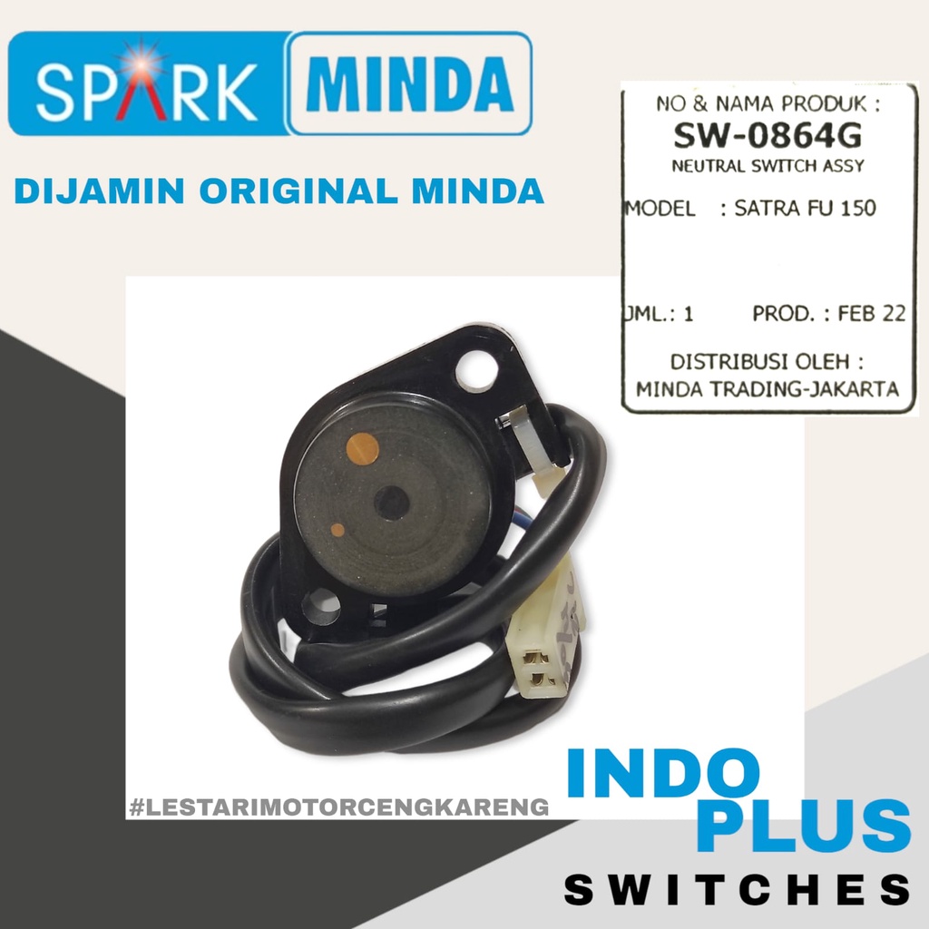 SWITCH SWIT SENSOR GIGI NETRAL SATRIA FU 150 ASLI ORI MINDA SW-0864G