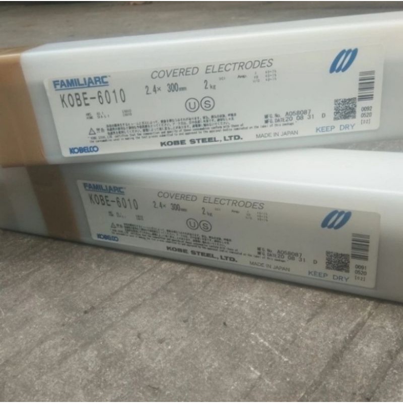 kawat las familiarc KOBE - 6010 size 2.4 mm AWS - A5.1