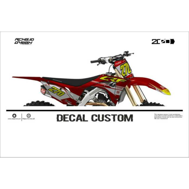 Decal crf 150 l custom 1144r