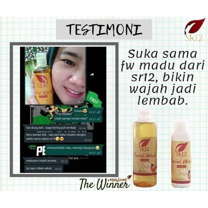 SR12 FACIAL WASH HONEY / SABUN MADU AMPUH UNTUK WAJAH KERING