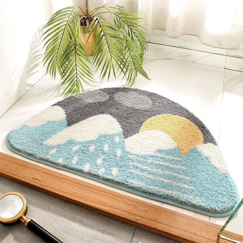 MH -  KESET KAKI KAMAR MANDI KKM08 -RAINBOW MAT - ALAS KAKI KAMAR MANDI