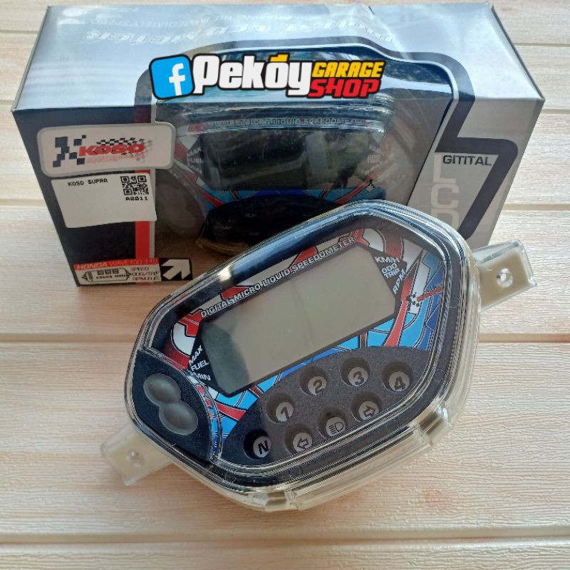 KOSO SPEEDOMETER DIGITAL HONDA SUPRA TERMURAH