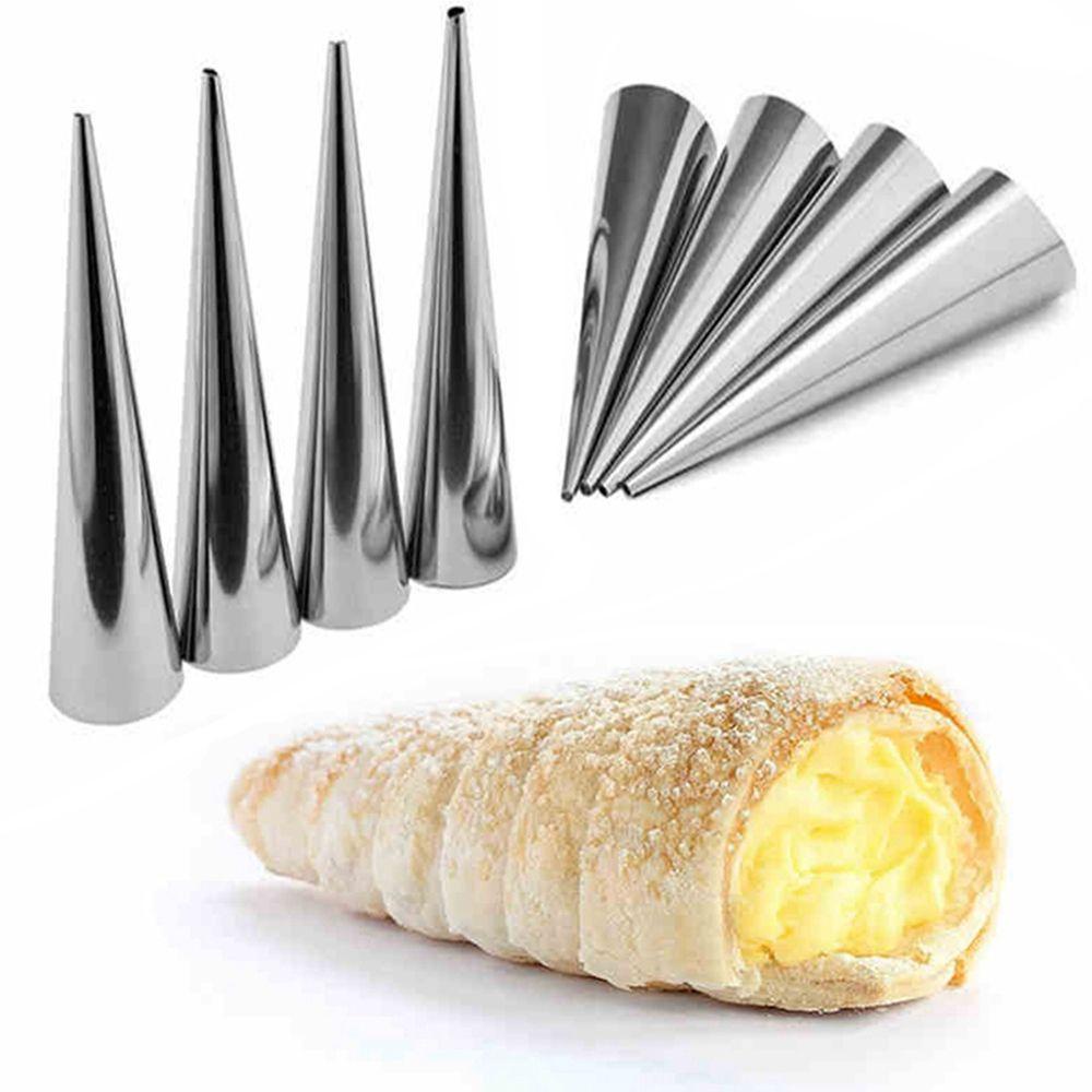 Rebuy cannoli Tabung croissant cone Roti pastry roll cream puff bakeware waffle cone Cetakan