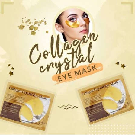 Masker Mata Crystal Collagen Eye Mask/ Masker Kantong Mata/ Eyebag Mask Collagen Mask