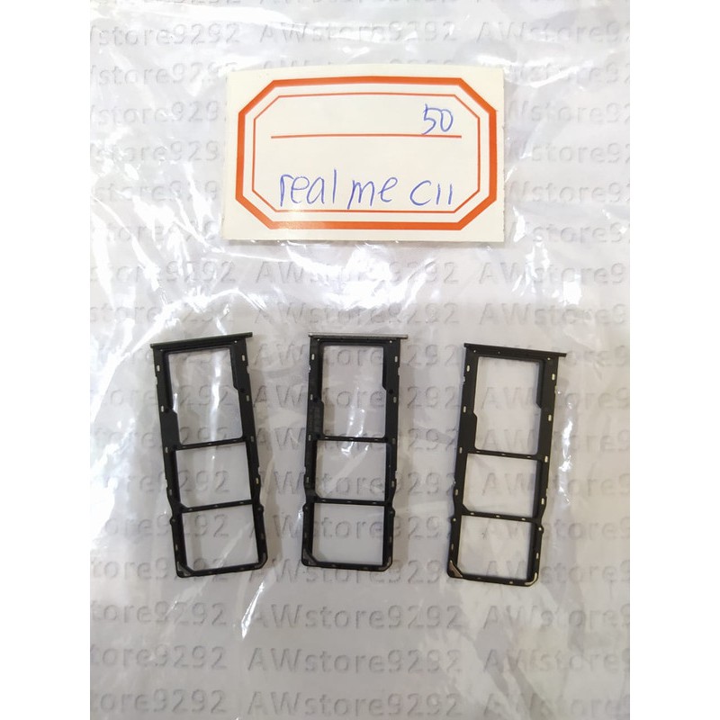 Slot Tempat Dudukan Kartu Simcard Sim card Lock Simtray Sim Tray Realme C11 C12 C15