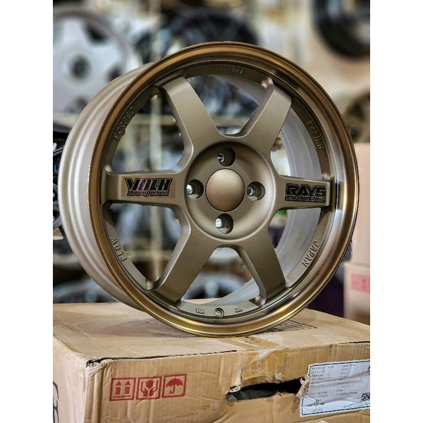 Velg Mobil TE37 Ring 16 Lebar 7 ET 40 Pcd 4x100 Flow Forming Like Original