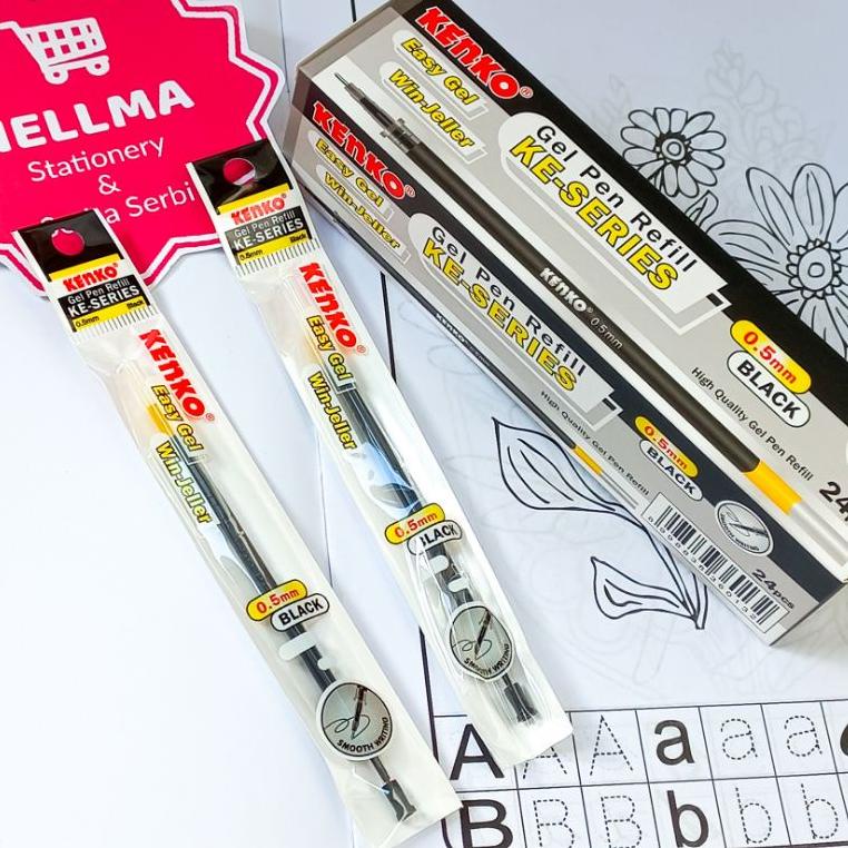 

(T8J7).. Refill pulpen kenko gel KE-SERIES isi 24pcs //Sudah@promo